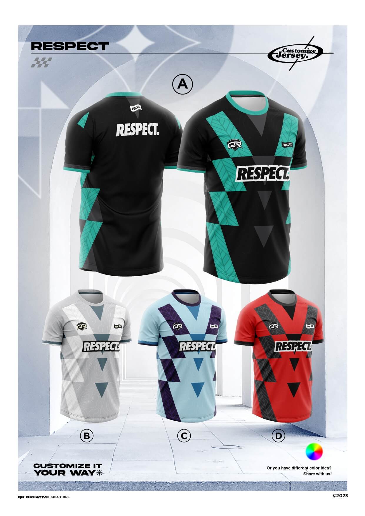 QR Apparel jersey design