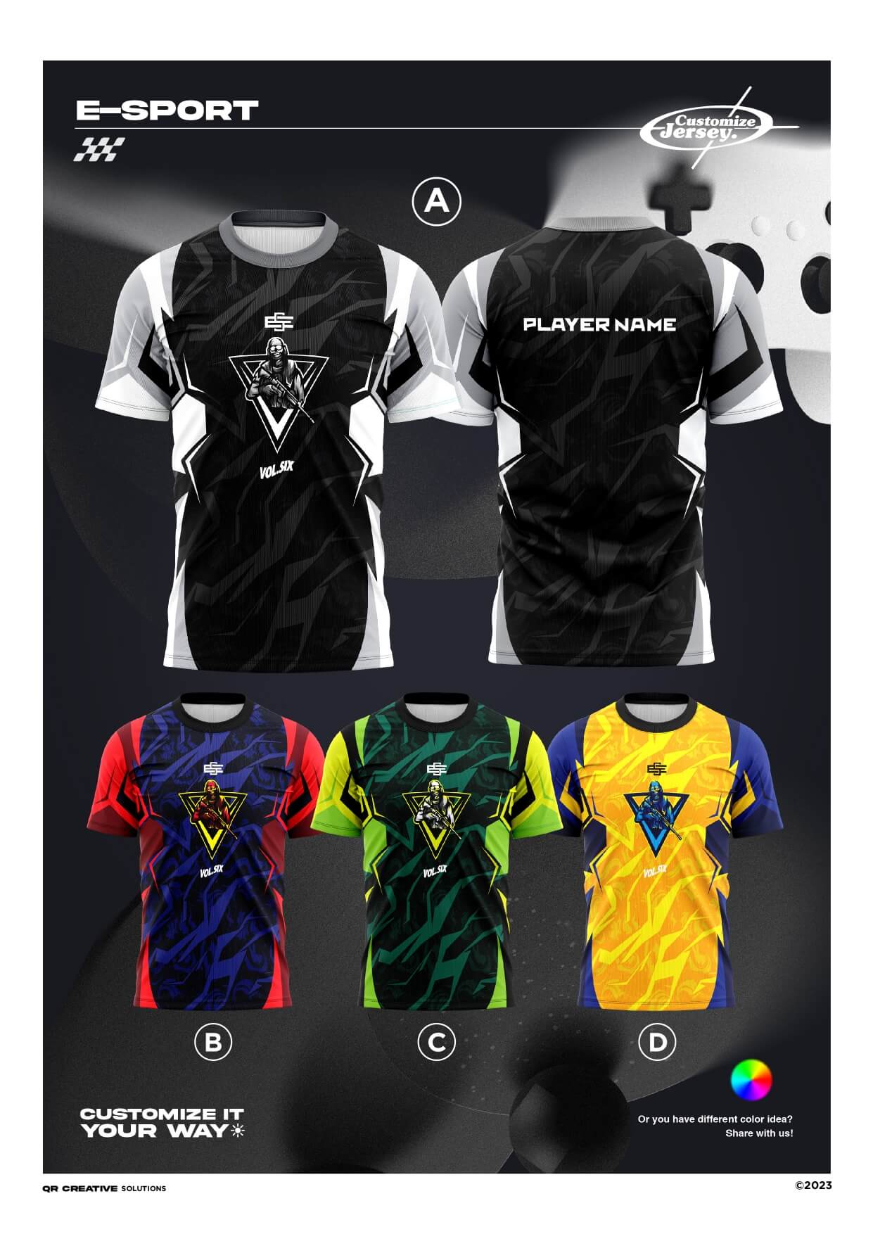 QR Apparel jersey design